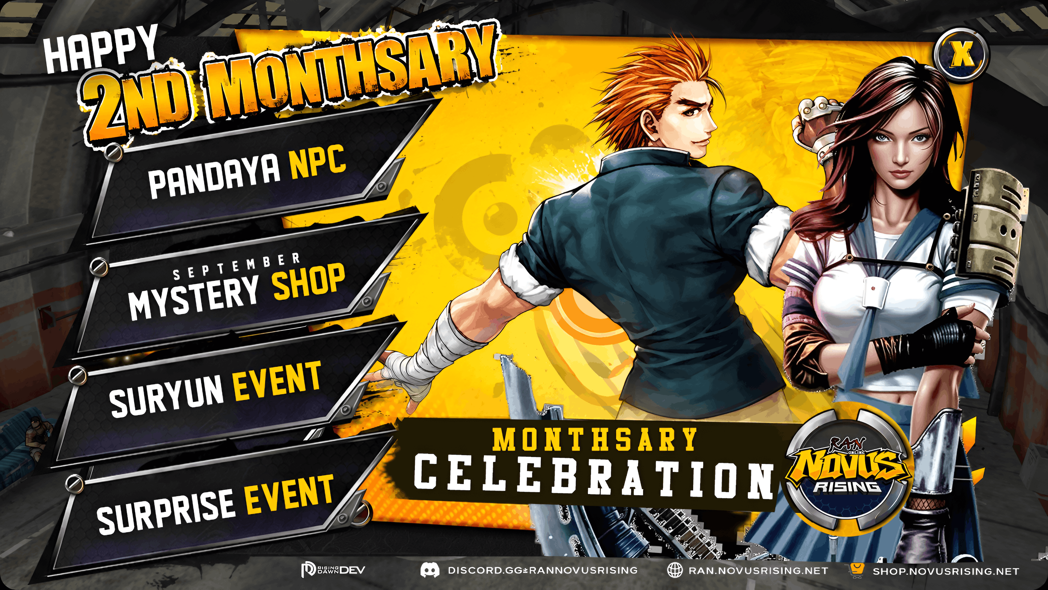 RAN Novus Rising Marks 2nd Monthsary with Major In-Game Events and Community Celebration
