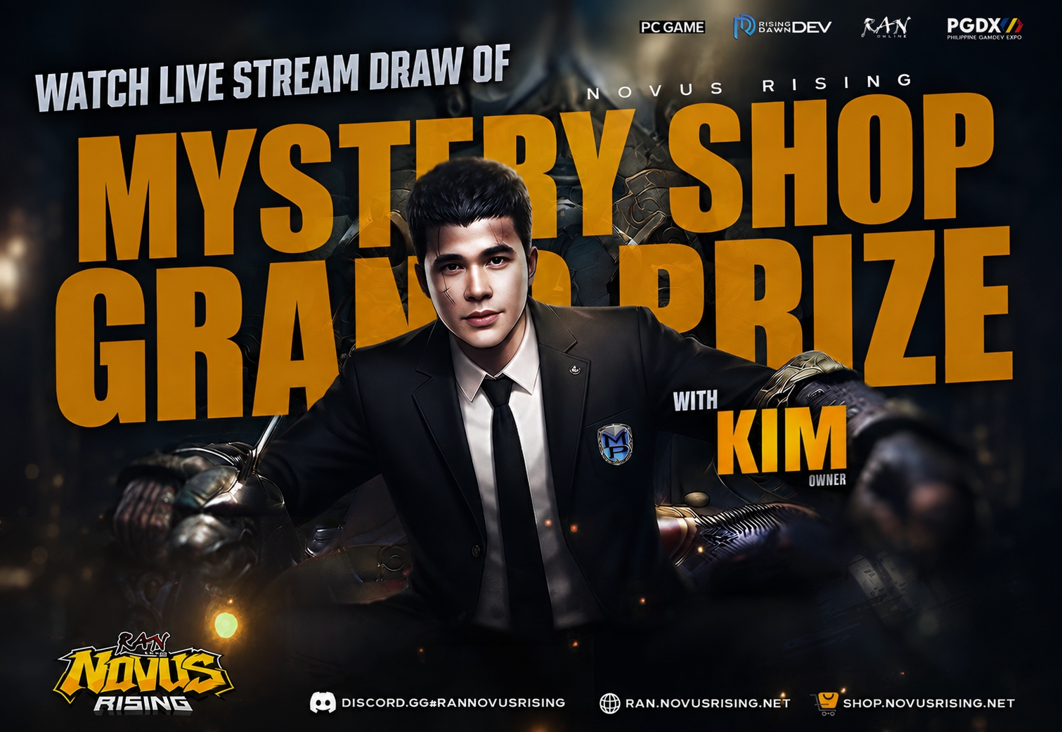 RAN NOVUS RISING SEPTEMBER MYSTERY SHOP LIVE STREAM DRAW | 30,000PHP GRAND PRIZE · Novus Rising